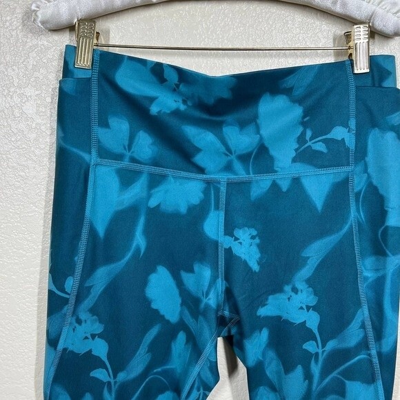 all in motion blue legging high-rise legging size L yoga workout gym runner - Picture 9 of 12